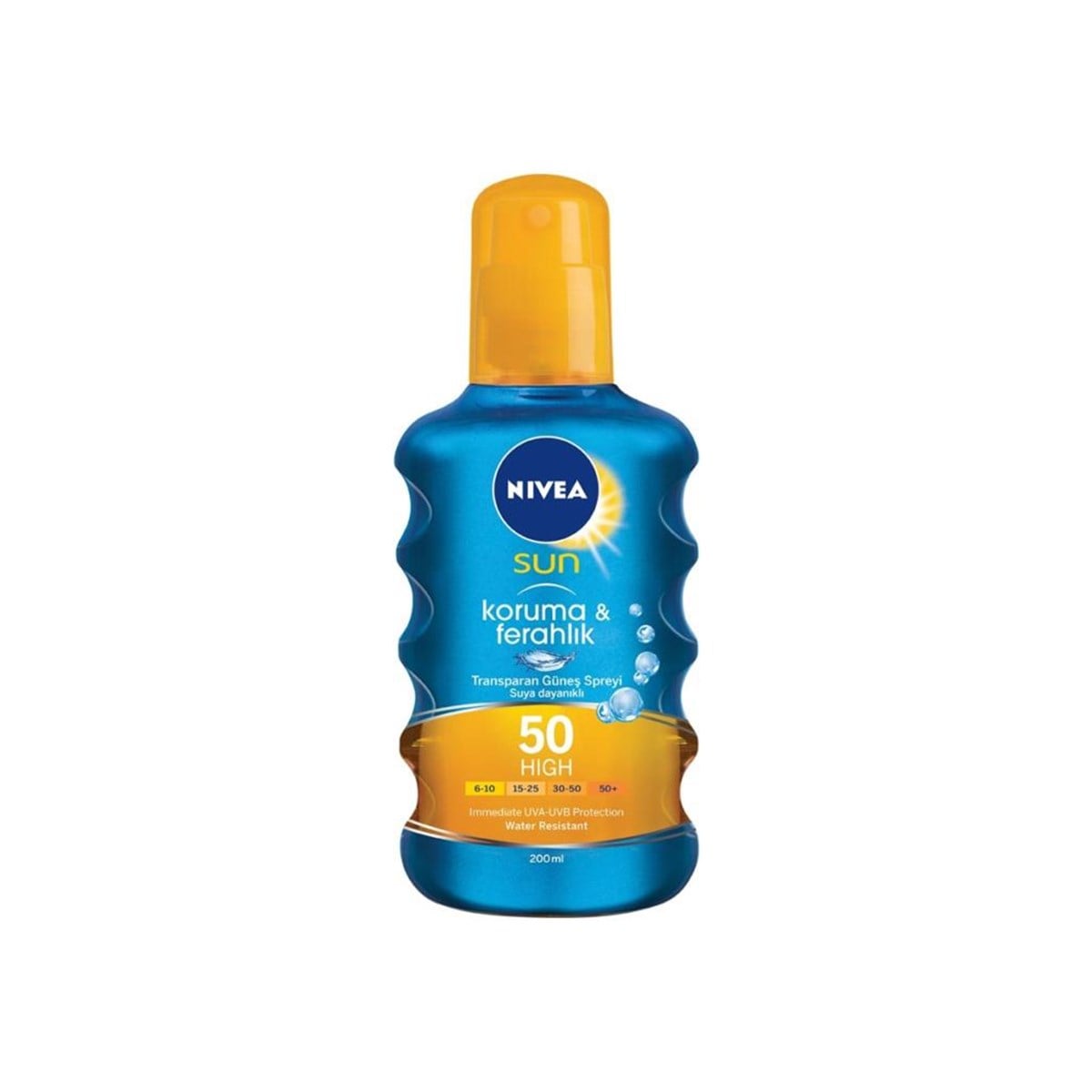 Nivea Sun Koruma ve Ferahlık Gkf 50 Transparan Güneş Koruma Sprey 200 Ml