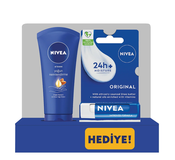 Nivea Visage Kofre El Kremi 75 ml Yoğun Nemlendirme +Dudak Koruyucu Orıgınal