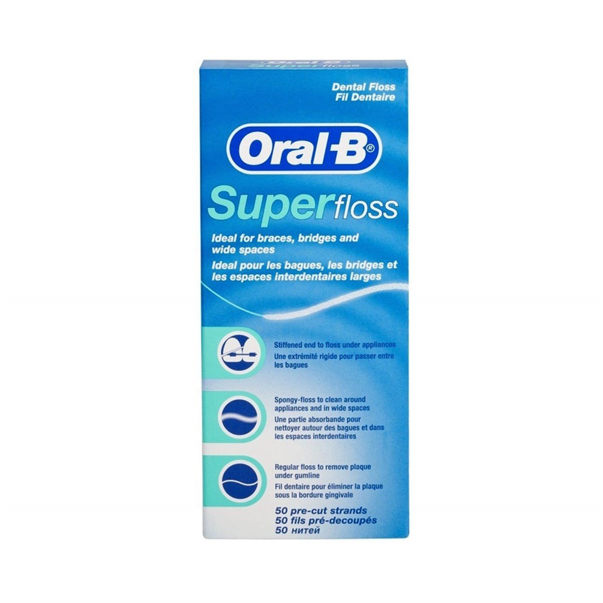 Oral-B Diş İpi Super Floss 50 Ad