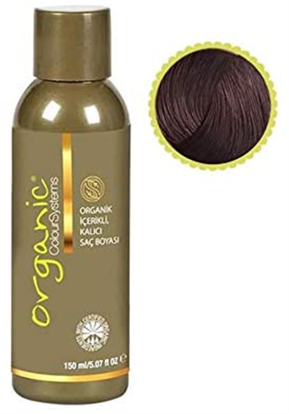 Organic Kalıcı Saç Boyası 150 Ml 5 NN Yoğun Açık Kahve