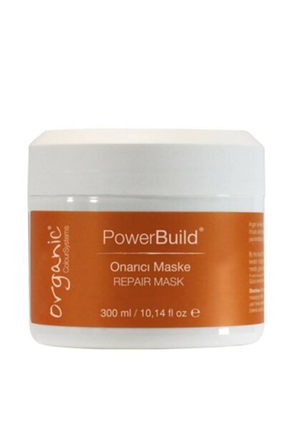 Organic Power Build Organic Onarıcı Maske 300 Ml