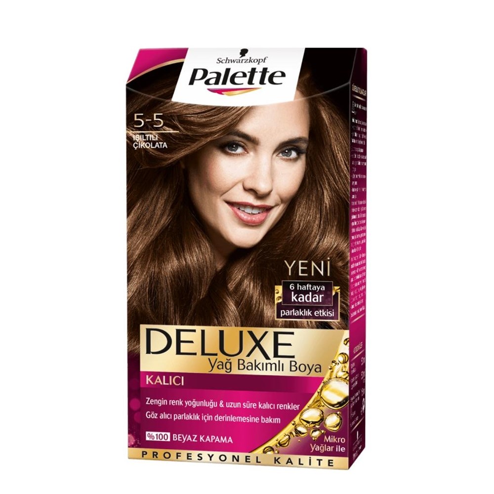 Palette Deluxe 5-5 Altın Parıltılı Çikolata