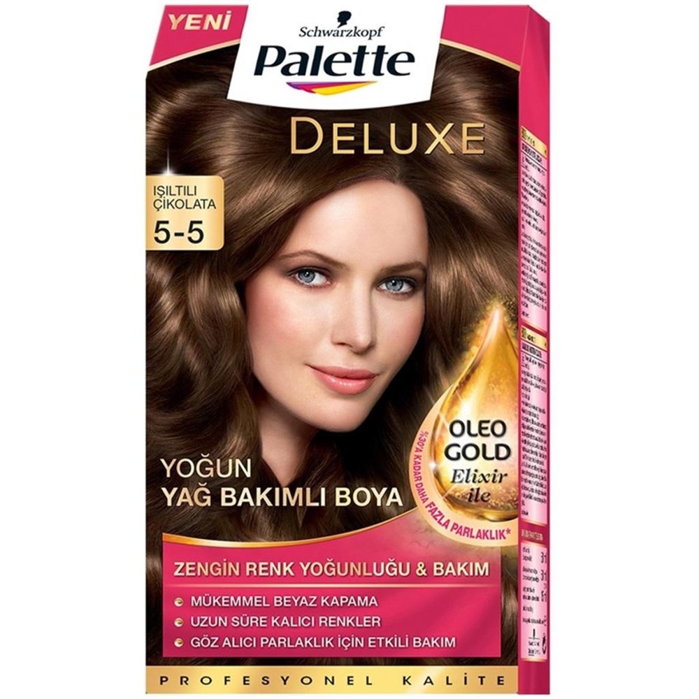 Palette Deluxe Set Saç Boyası 5.5 Işıltılı Çikolata