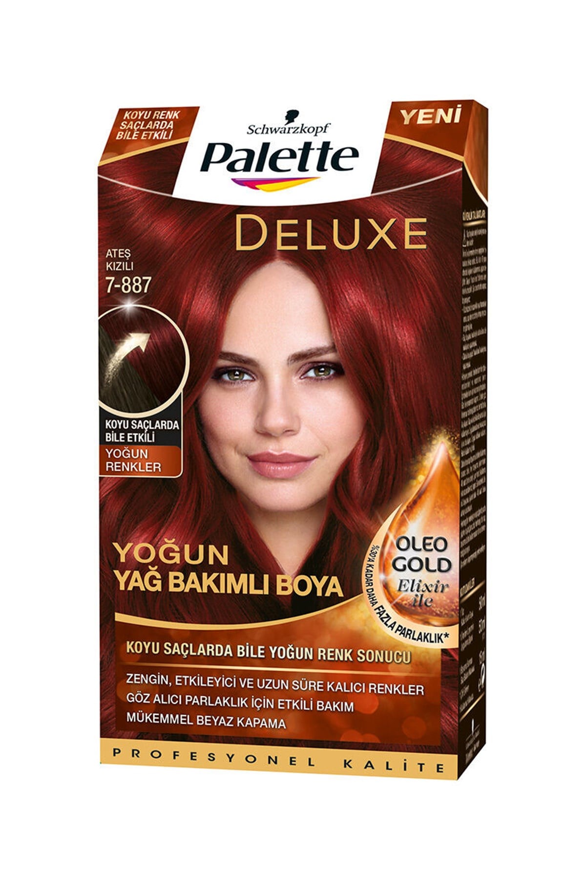 Palette Deluxe Set Saç Boyası 7.887 Ateş Kızılı