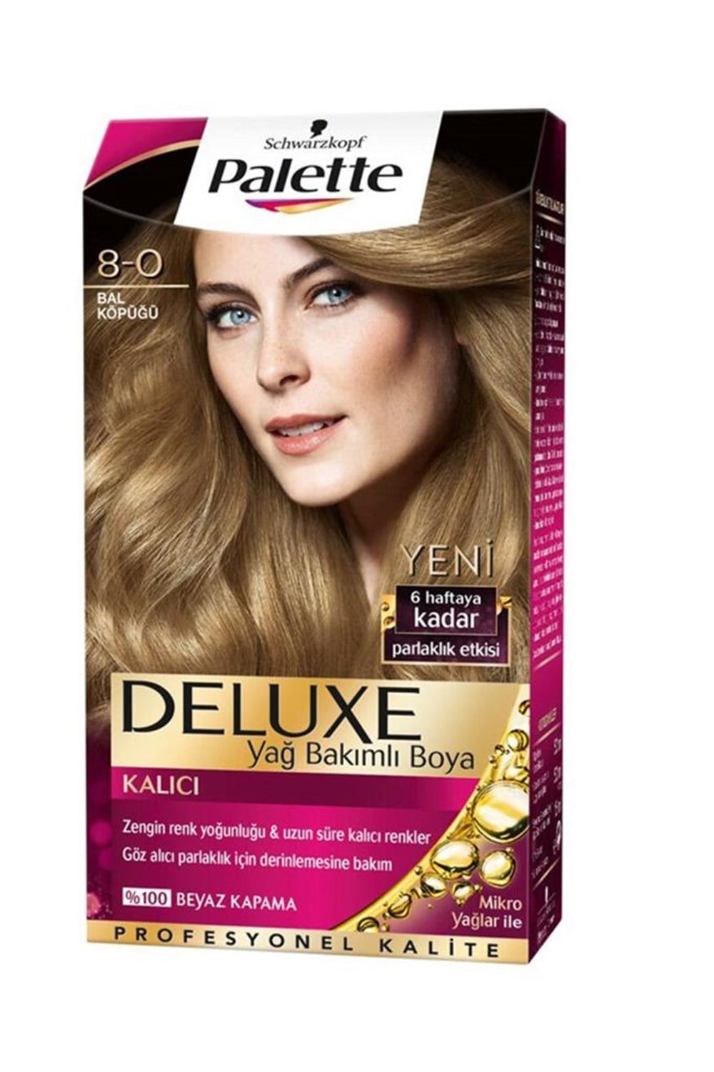 Palette Deluxe Set Saç Boyası 8.0 Bal Köpüğü