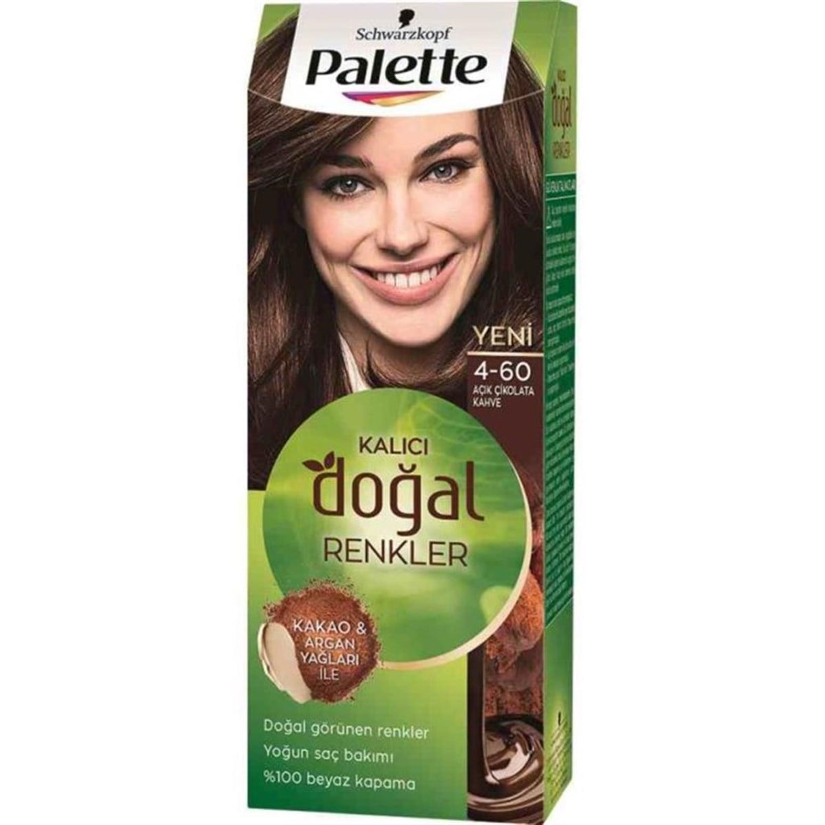 Palette Doğal Renkler 4.60 Açık Çikolata Kahve
