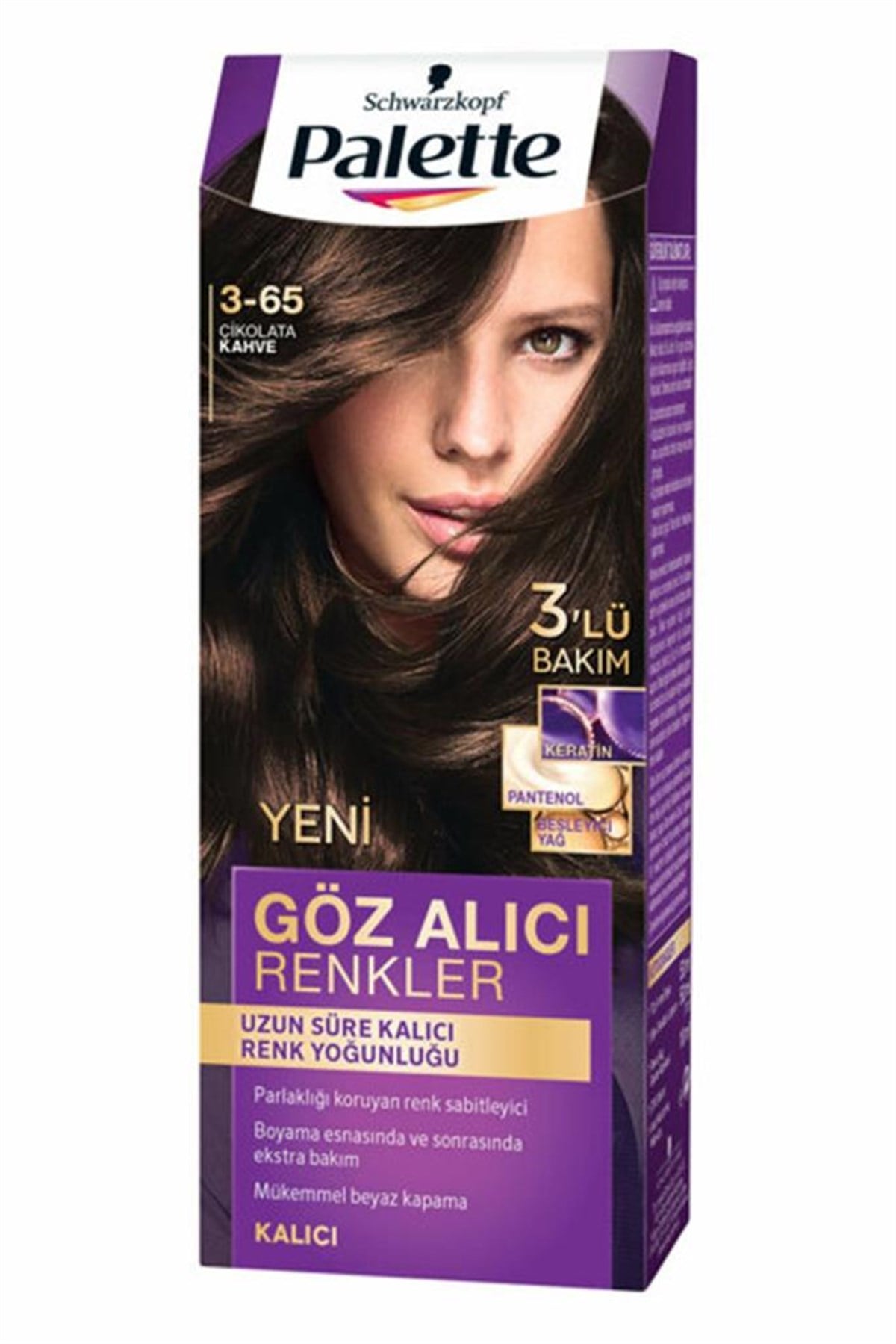 Palette Natural Göz Alıcı Renkler Çikolata Kahve 3.65 Tüp Krem Saç Boyası