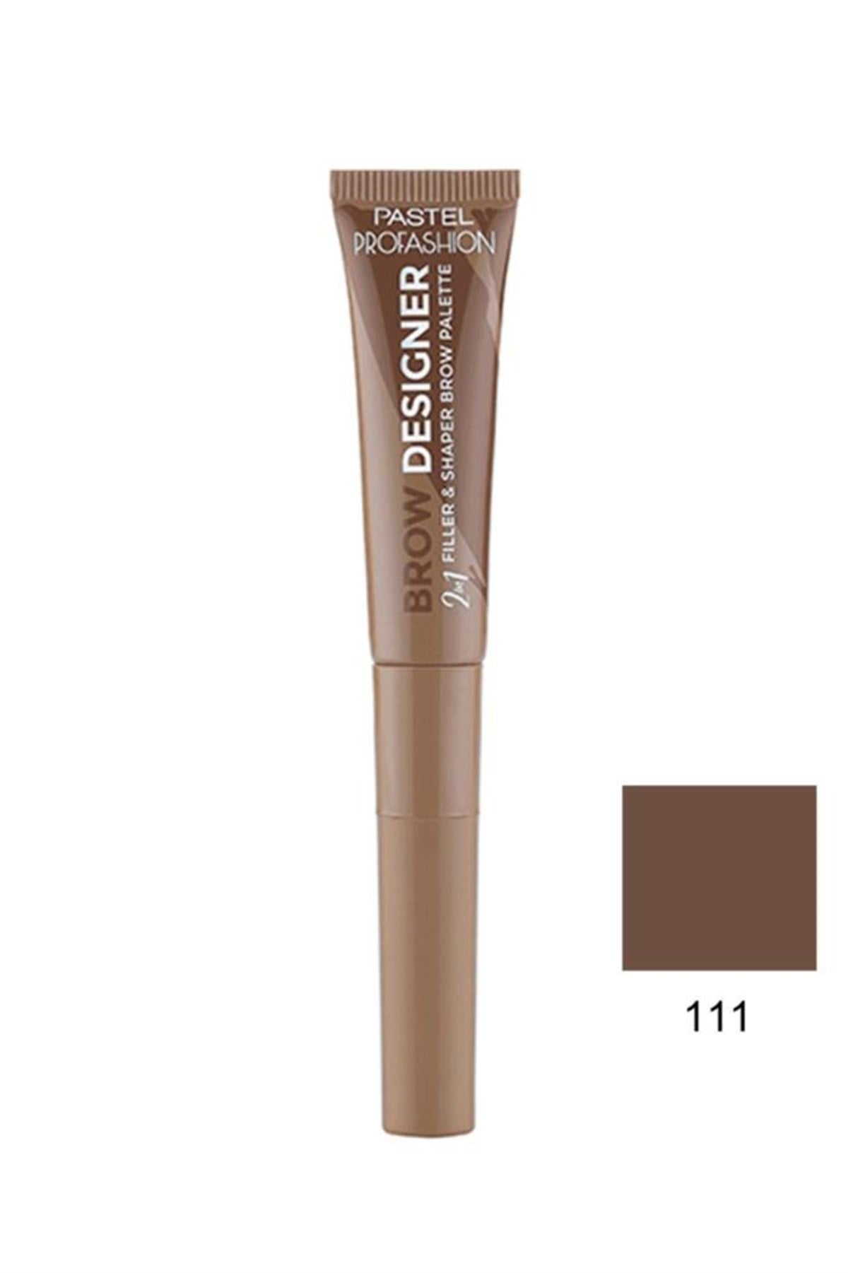 Pastel Profashion Brown Designer 2 In 1 Filler And Shaper Brow Palette Kaş Paleti 111