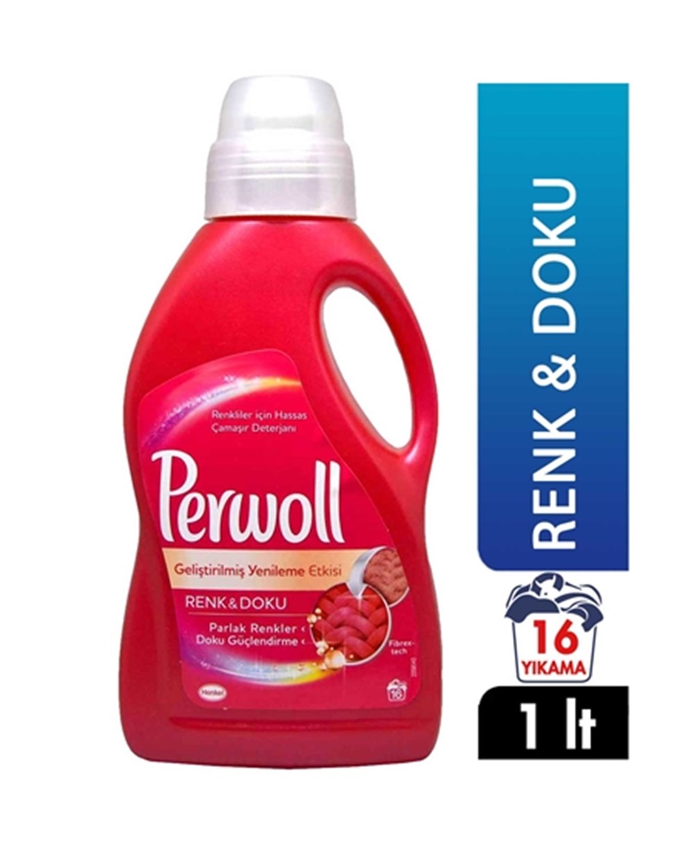 Perwoll Liquid Laundry Detergent Color 16 Wash - 1 L