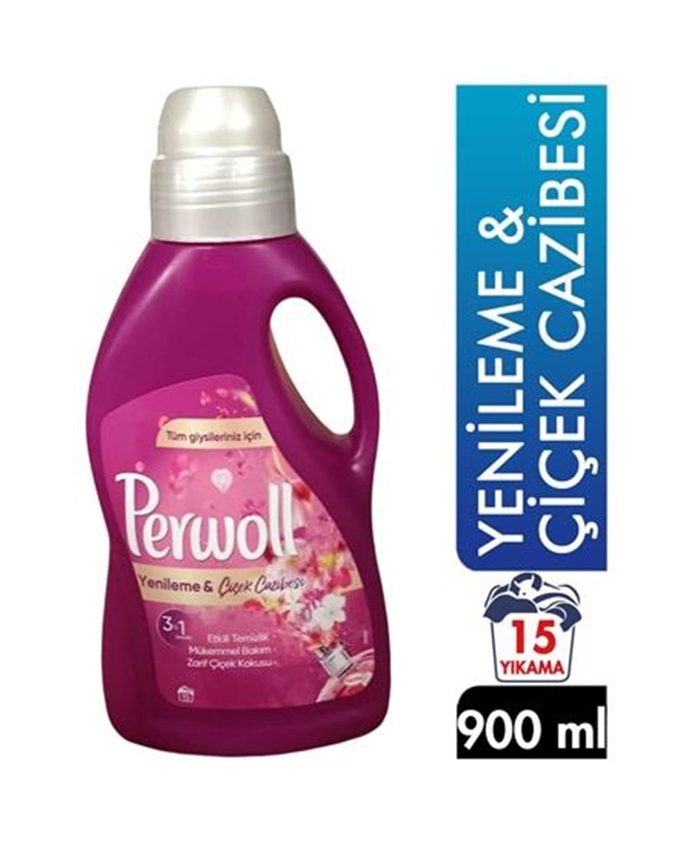 Perwoll Sıvı Çamaşır Deterjanı 900 ml Yenileme & Çiçek Cazibesi 15 Yıkama 