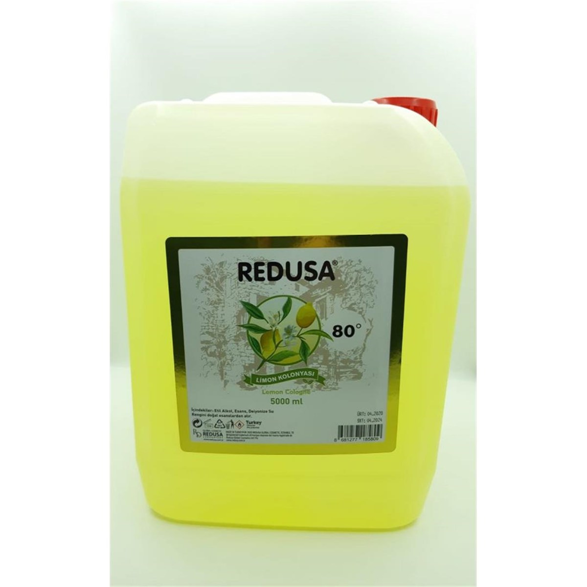 Redusa Limon Kolonyası 80 Derece 5 Lt