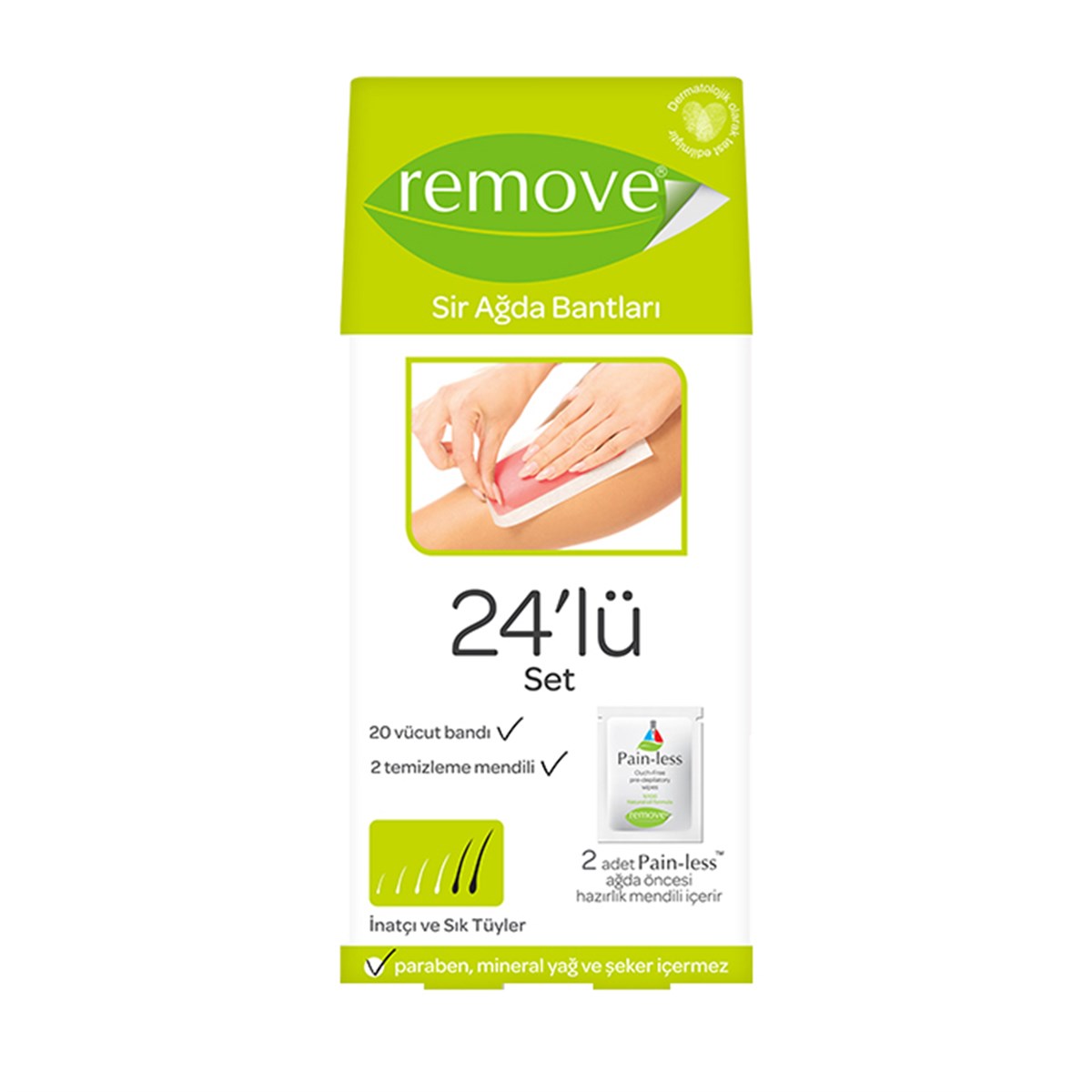Remove Sir Ağda Bandı İnatçı Ve Sık Tüyler 24'Lü