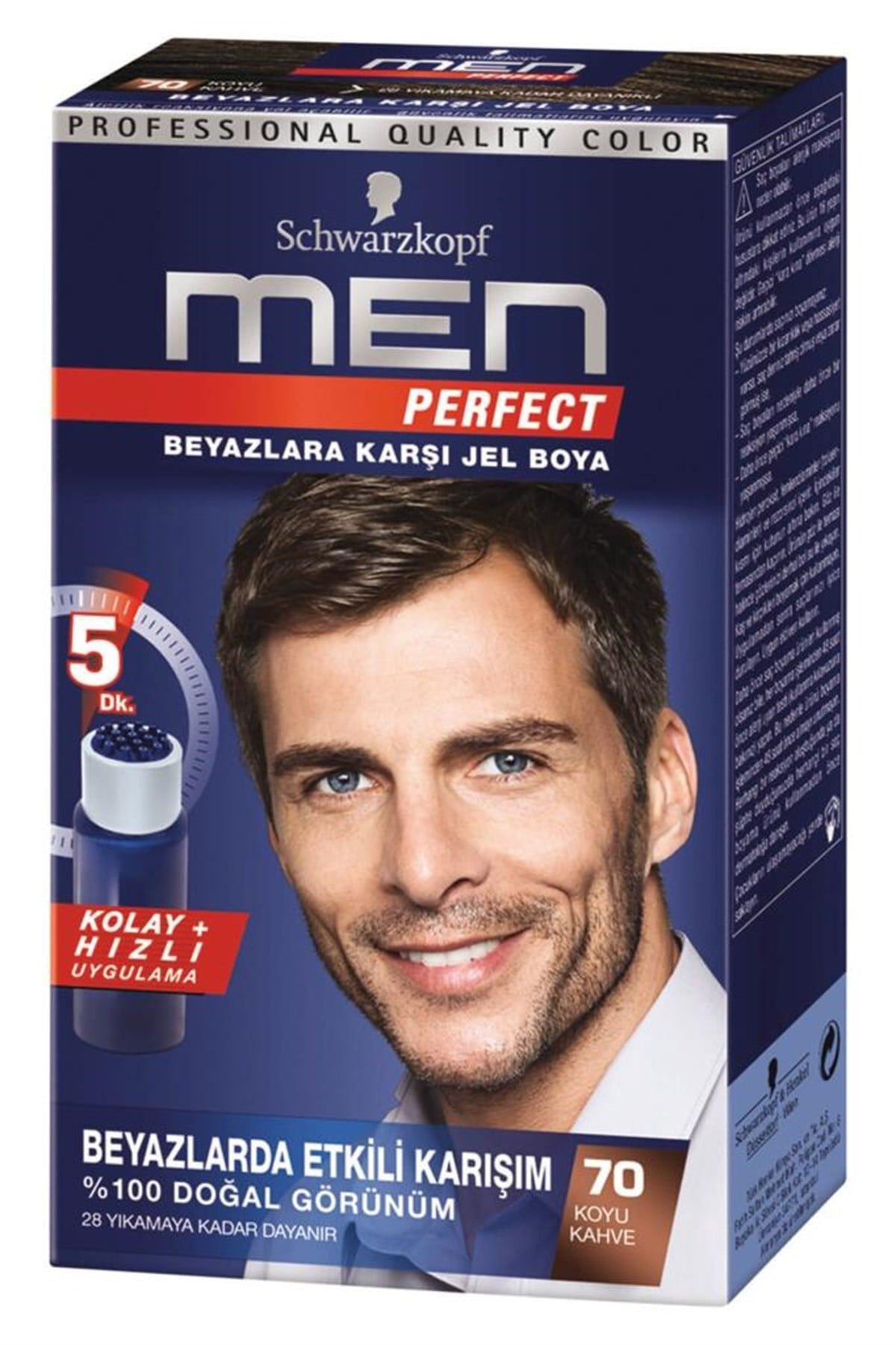 Schwarzkopf Men Perfect 70 Koyu Kahve 40 ML