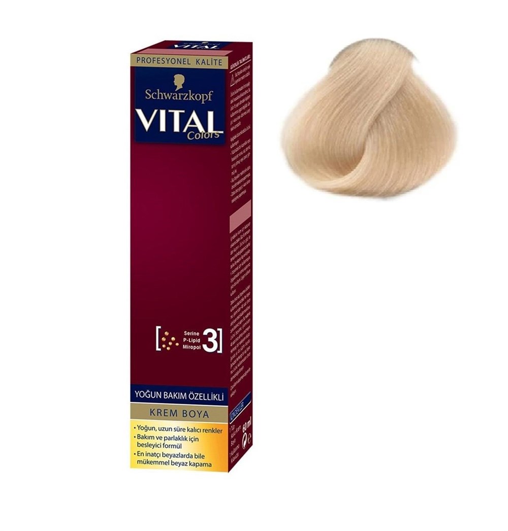 Schwarzkopf Vital Saç Boyası Tüp 12.00 Çok Açık Sarı