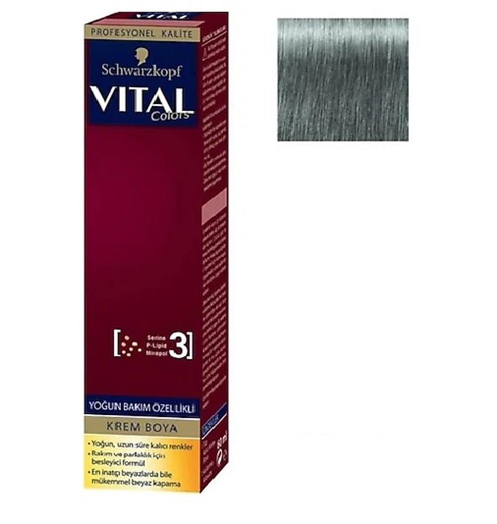 Schwarzkopf Vital Saç Boyası Tüp P11 Koyu Gümüş