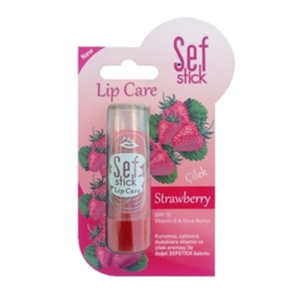 Şef Stick Dudak Kremi Çilek  Spf15 4.8 Gr