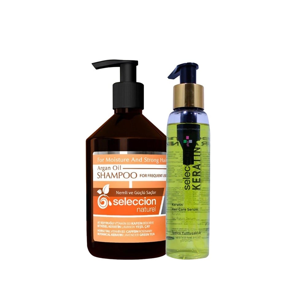 Seleccion Kofre Argan Şampuan 500 Ml + Seleccion Saç Serumu 110 Ml Keratin