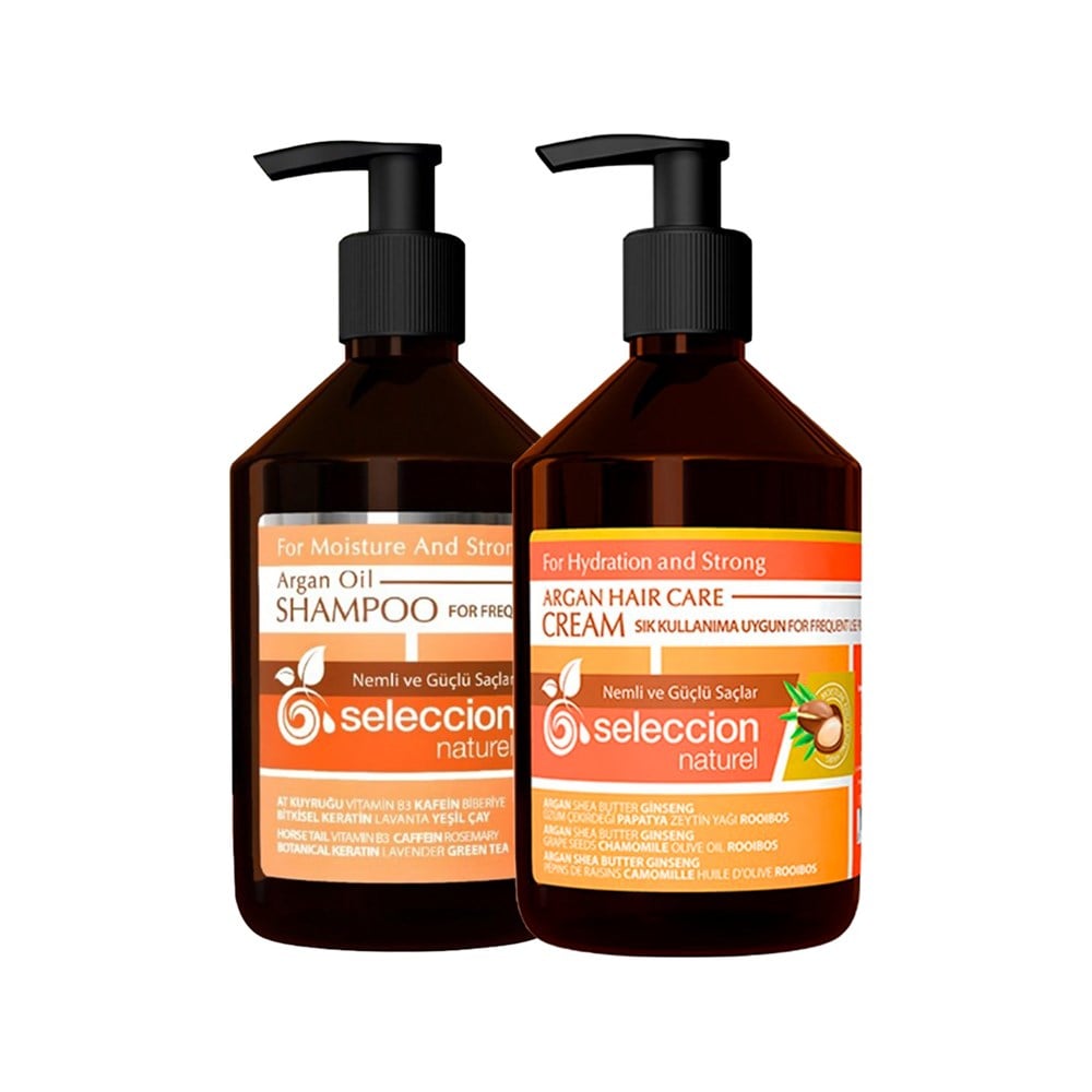 Seleccion Kofre Argan Şampuan 500 Ml + Seleccion Argan Saç Kremi 500 Ml