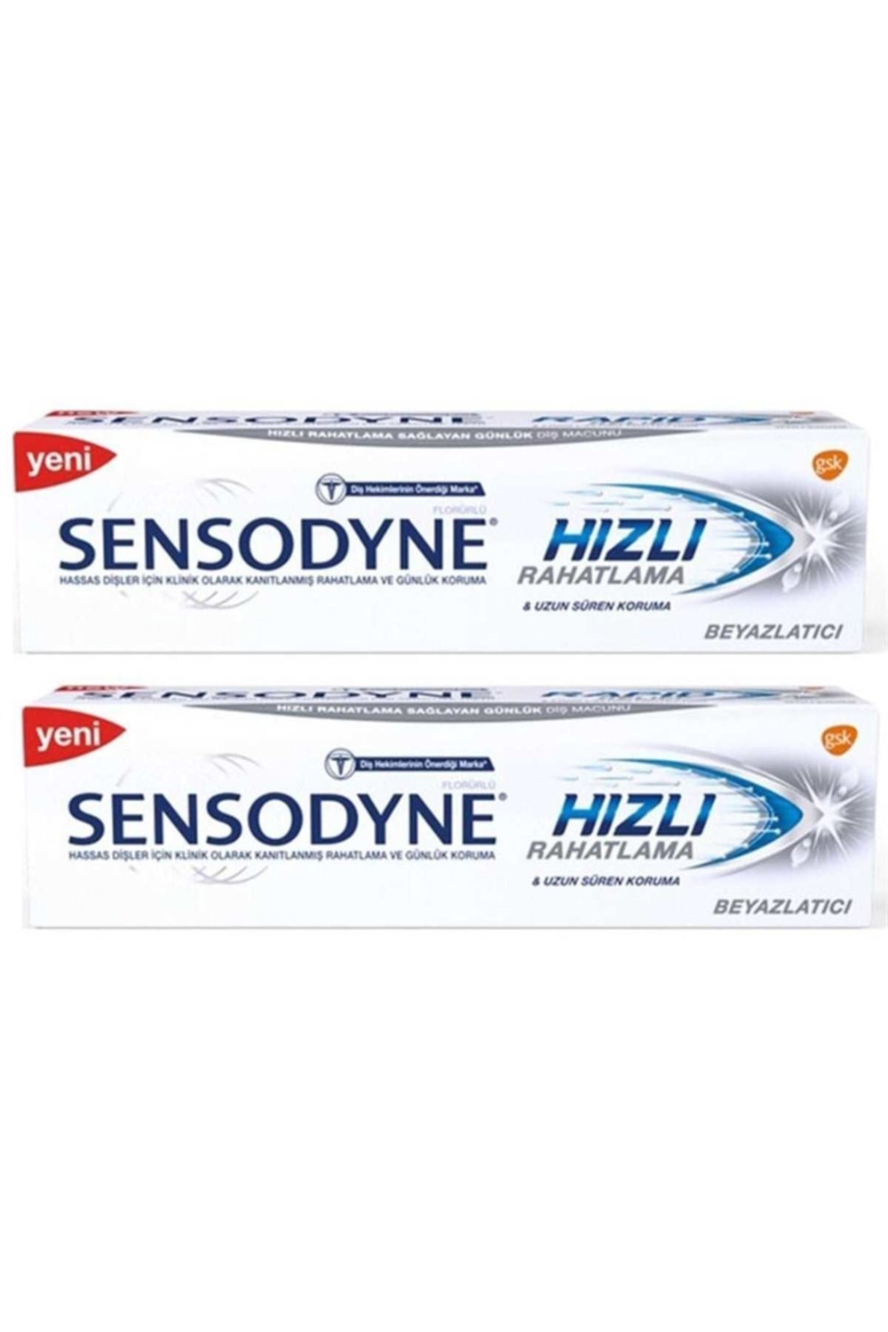 Sensodyne Diş Macunu 75 Ml Hızlı Rahatlama Beyazlatıcı 2 Li