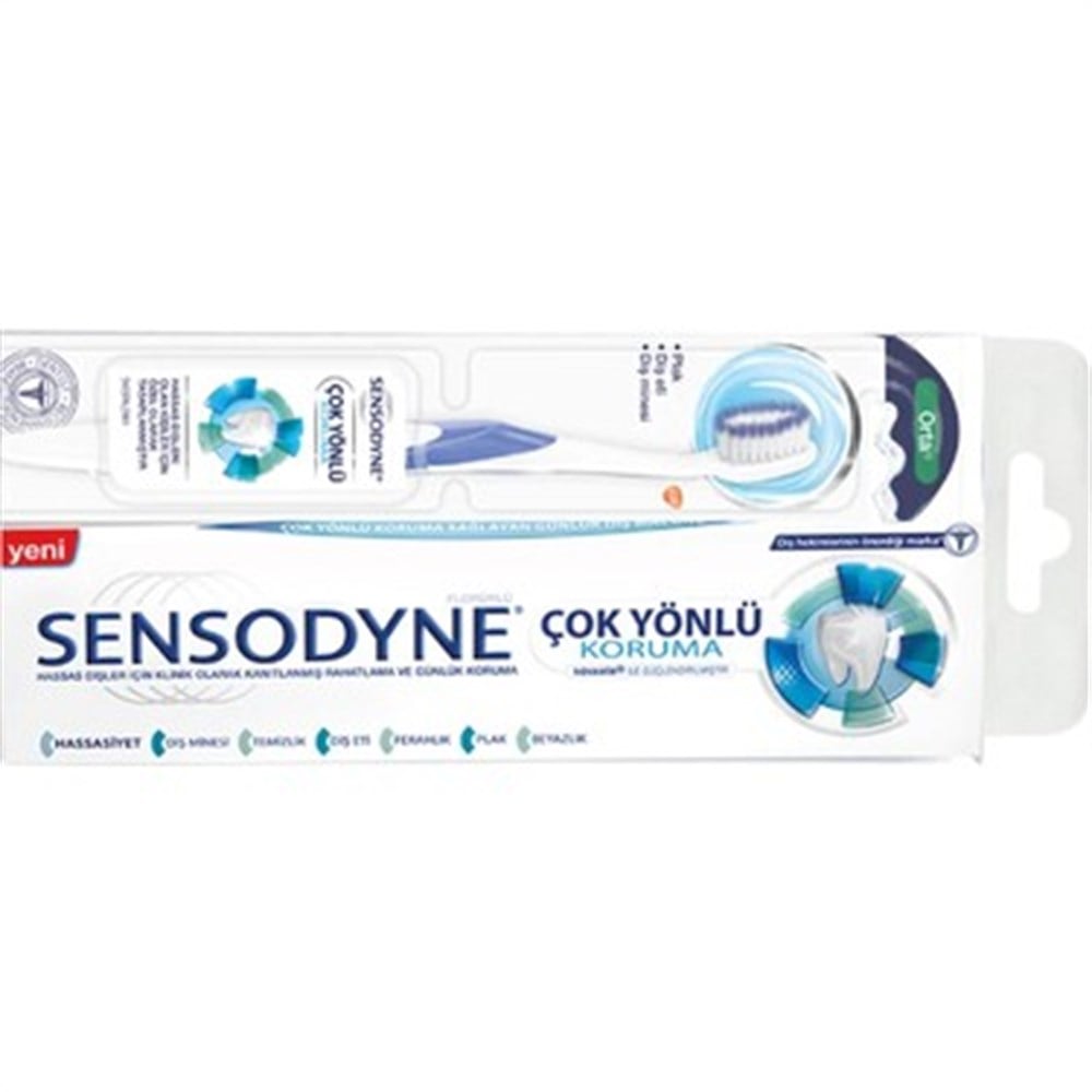 Sensodyne Diş Macunu 75 Ml İkili Çok Yönlü Koruma + Diş Fırçası Çok Yönlü Koruma