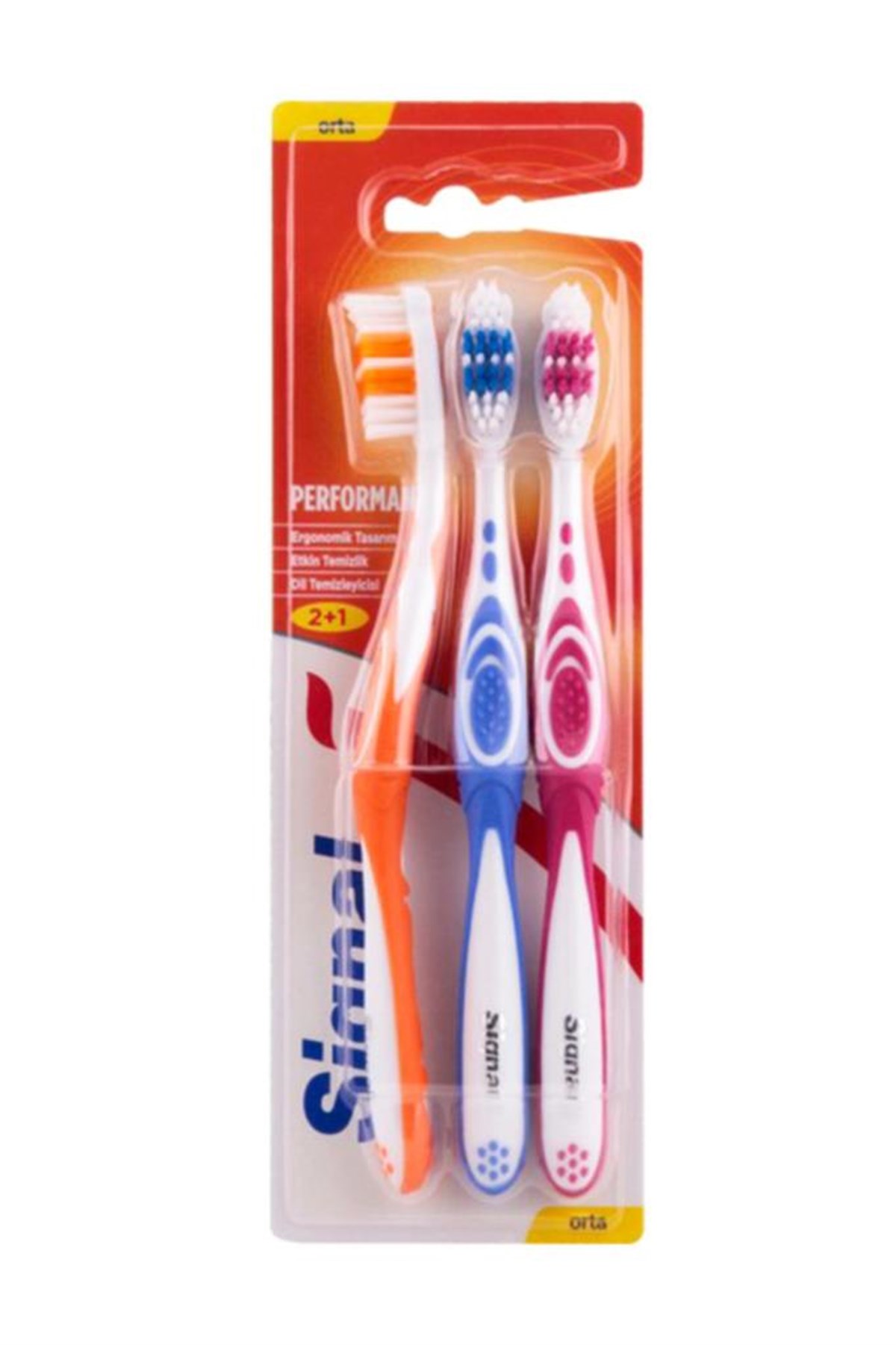 Signal Performans Black Diş Fırçası 2+1