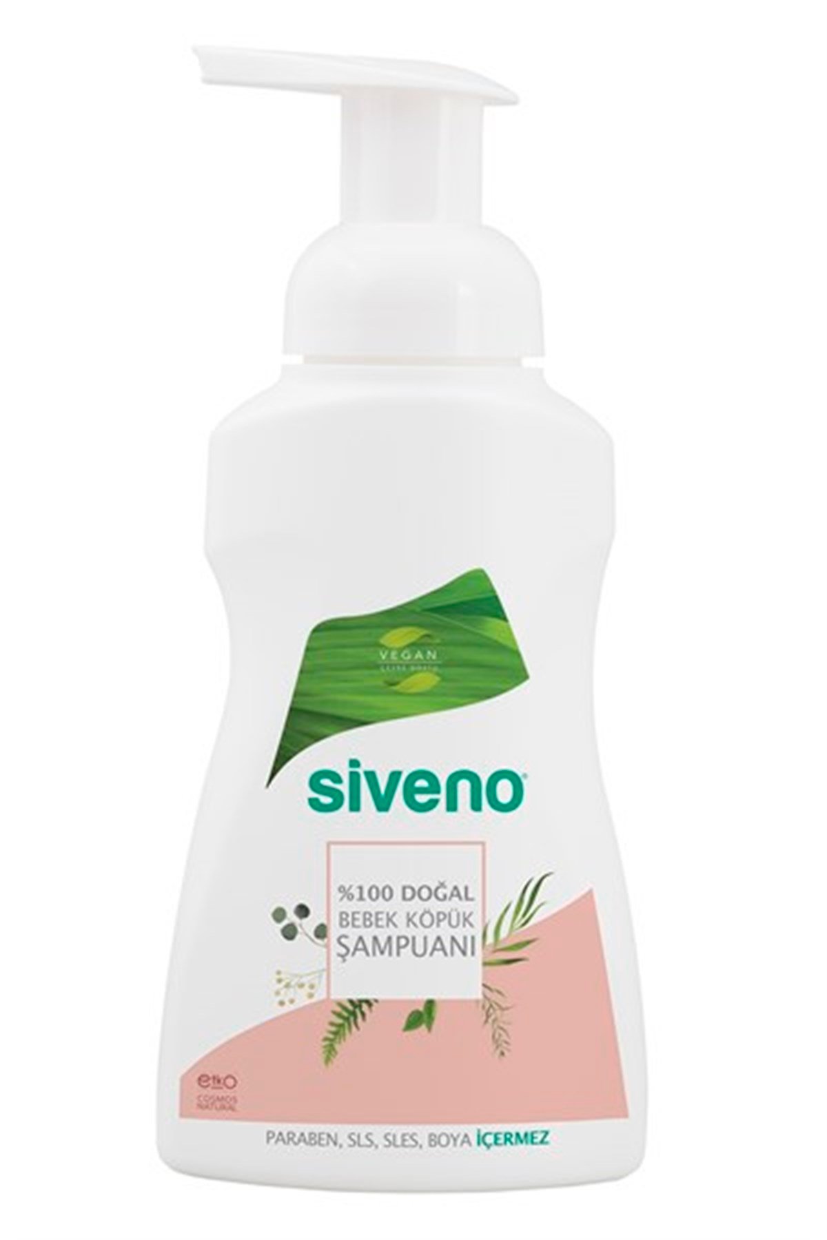 Siveno %100 Doğal Bebek Köpük Şampuanı 250 Ml