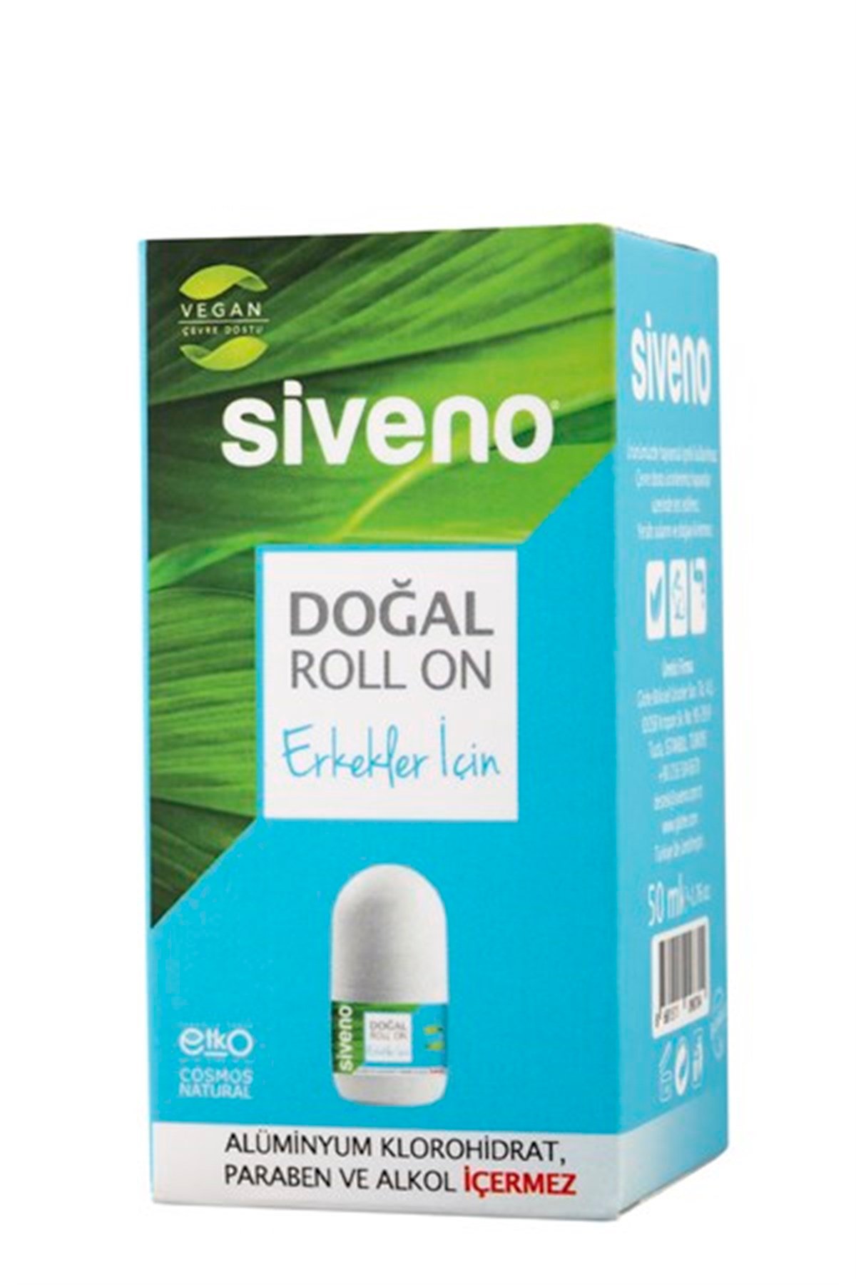 Siveno Doğal Roll On Erkekler İçin 50 Ml
