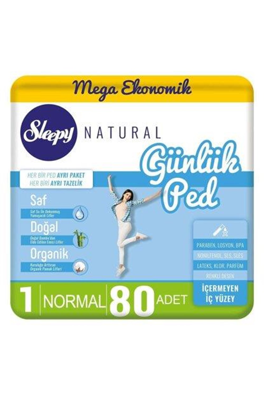 Sleepy Natural Normal Mega Paket 80 Lı