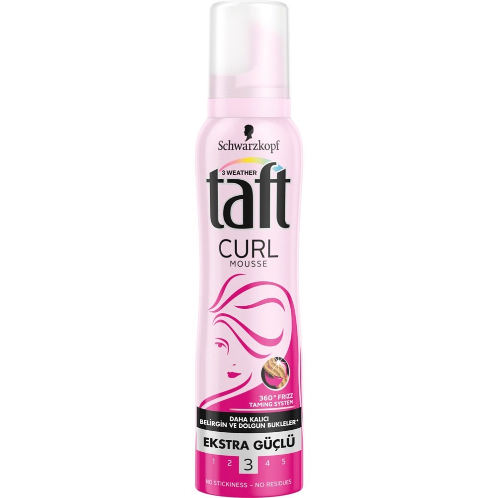 Taft Saç Köpüğü 150 Ml Curl & Flex Bukleli Saçlar