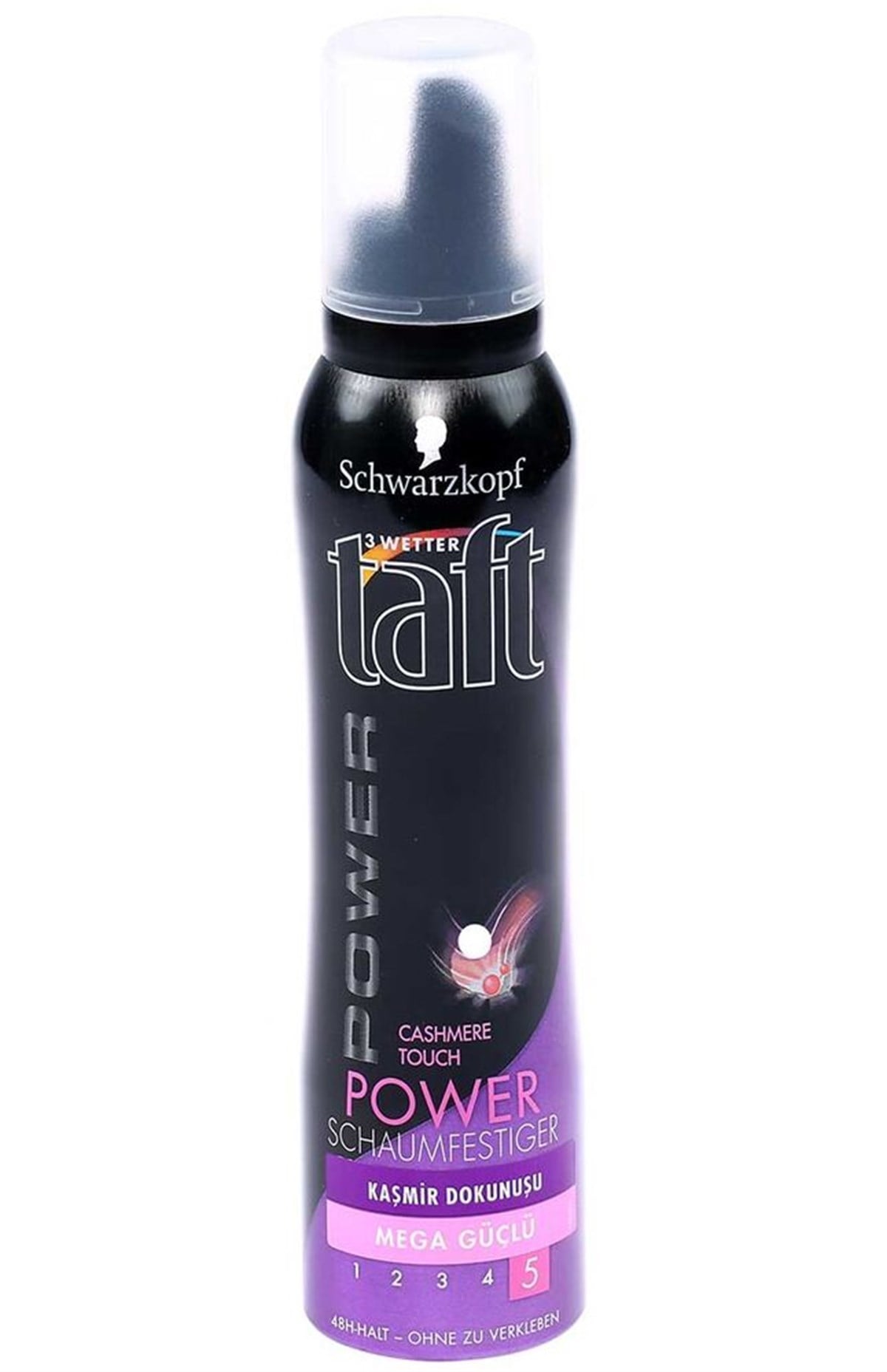 Taft Sac Köpüğü Power Mega Touch Siyah 150 Ml