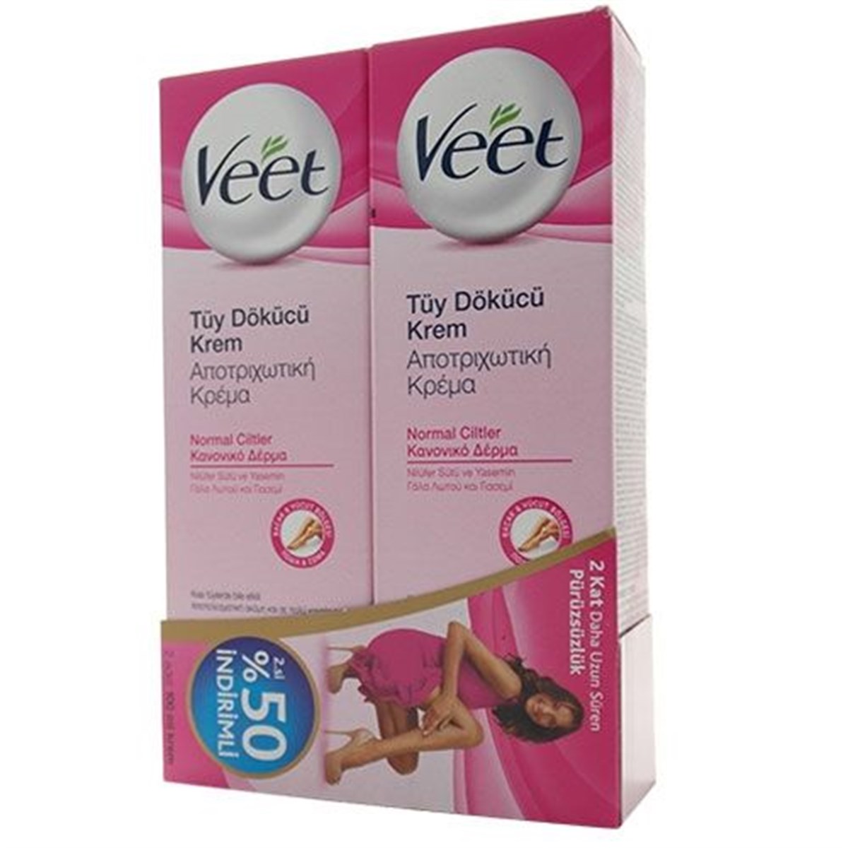 Veet Tüy Dökücü Krem Normal Ciltler 100 Ml 2'li