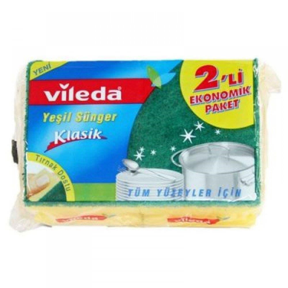 Vileda Klasik Yeşil Sünger 2 Adet