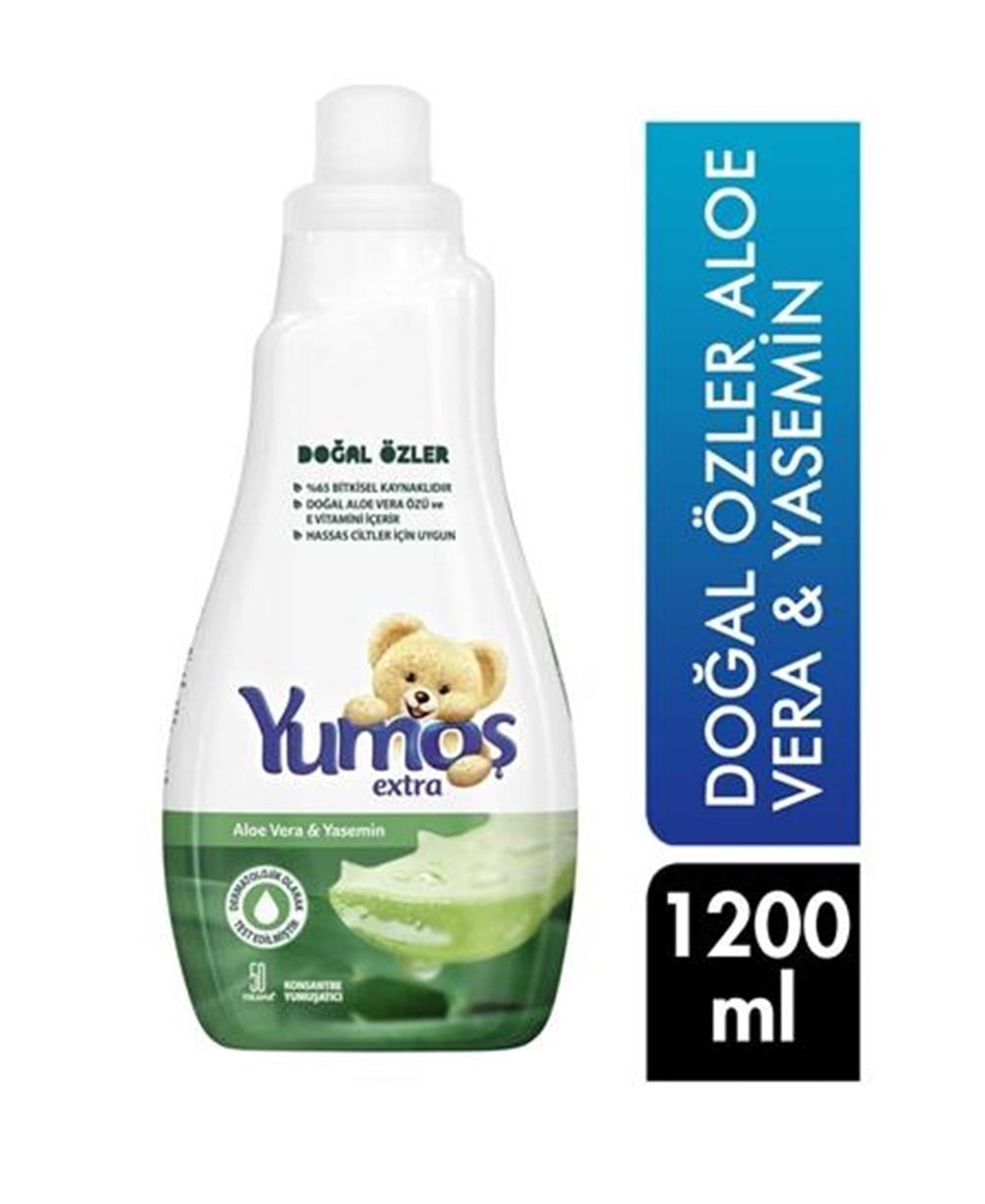 Yumoş Çamaşır Yumuşatıcı 1200 ml Doğal Özler Aloe Vera & Yasemin 