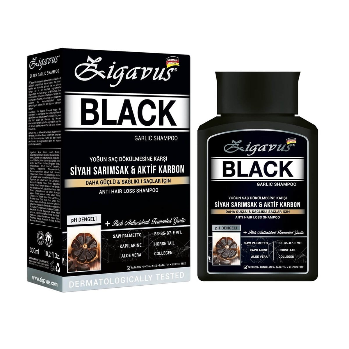 ZIGAVUS SAMPUAN 300ML BLACK GARLICK