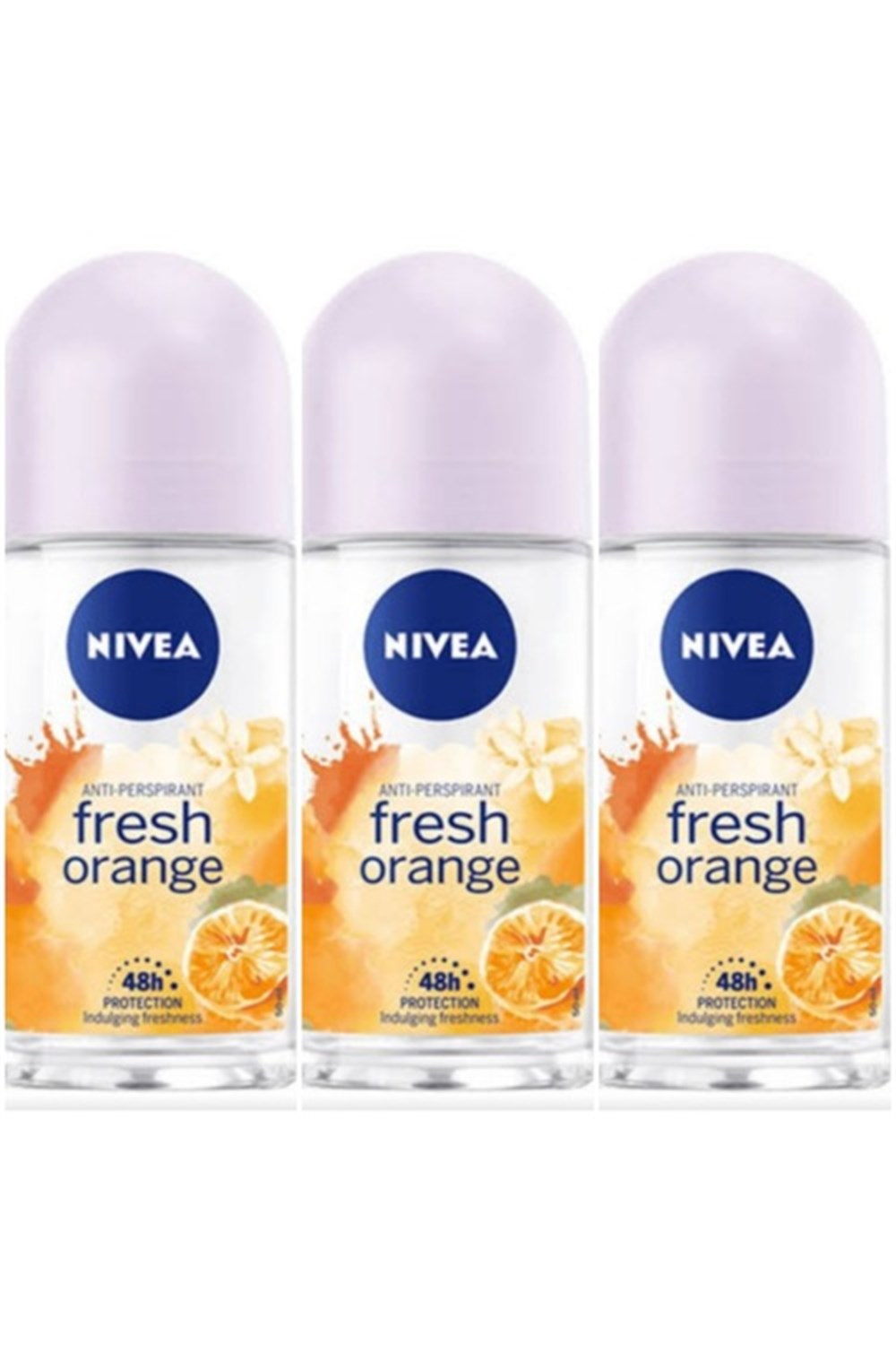 3 Adet Nivea Roll-On 50 Ml Fres Orange Kadın