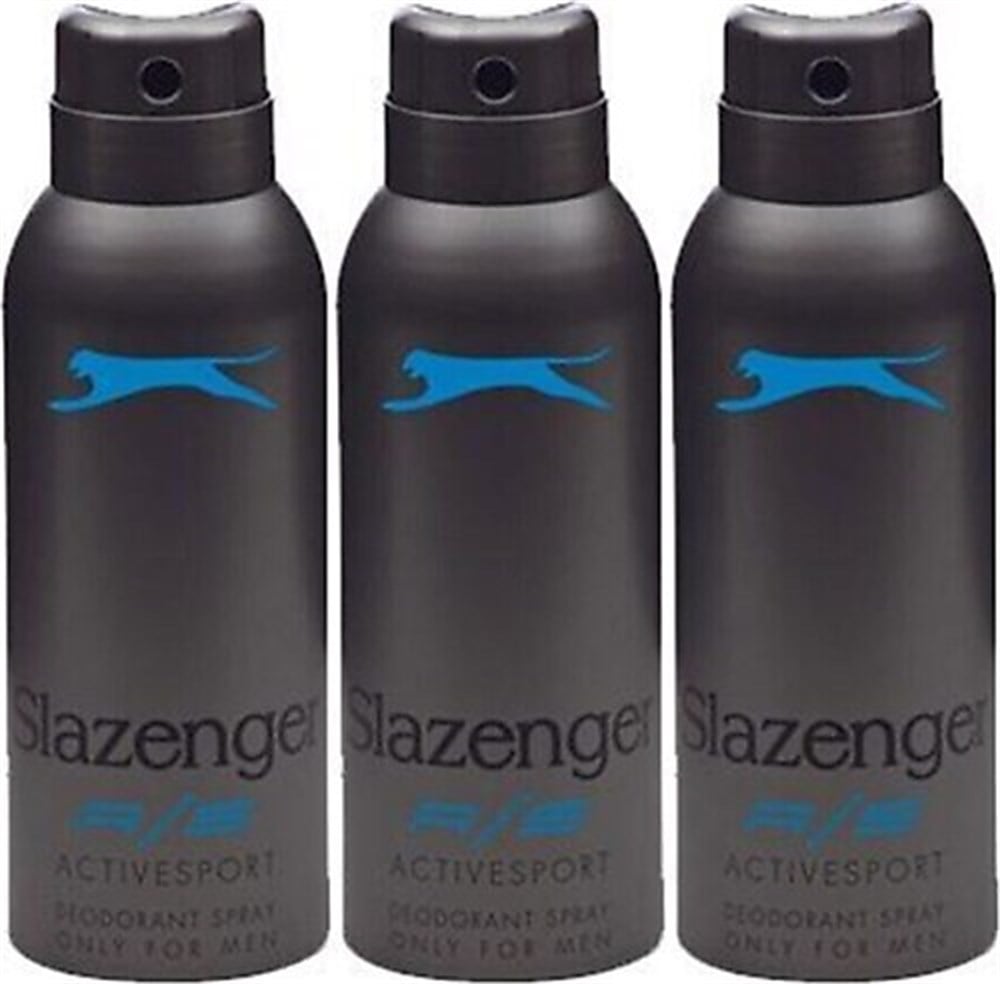 3 Adet Slazenger Active Sport Mavi Deodorant 150 Ml