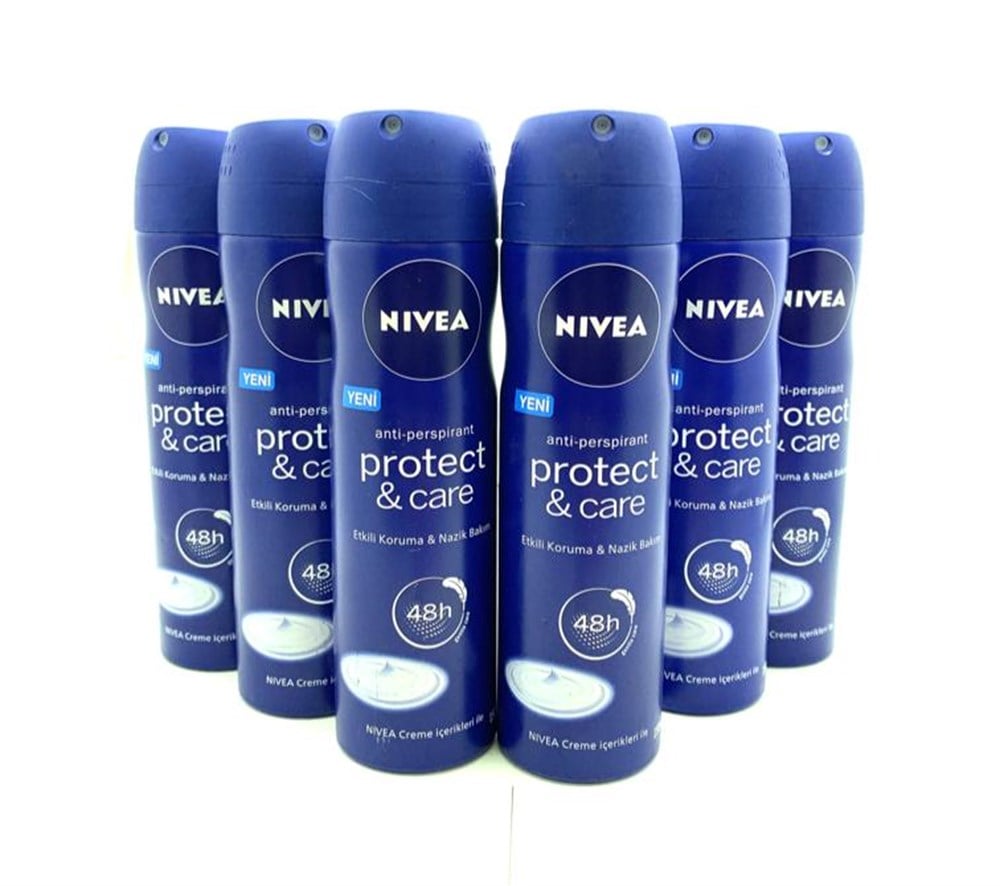 6 Adet Nivea  Deo 150 Ml Protect & Care Bayan