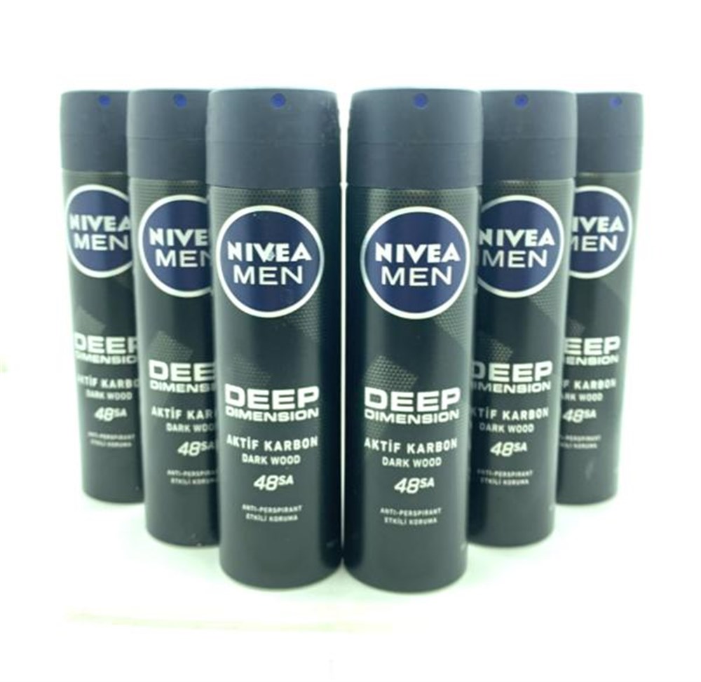 6 Adet Nivea Deo 150 Ml Deep Dimension Erkek 