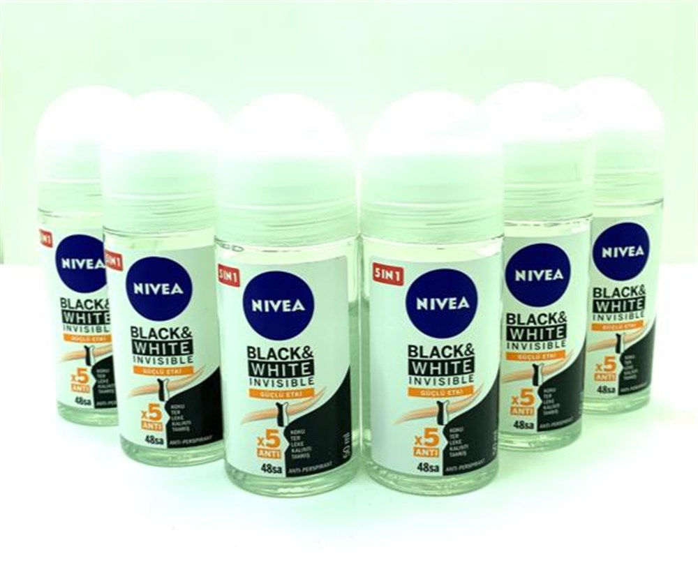 6 Adet Nivea Roll-on 50 Ml Black & White Ultimate Impact Kadın 
