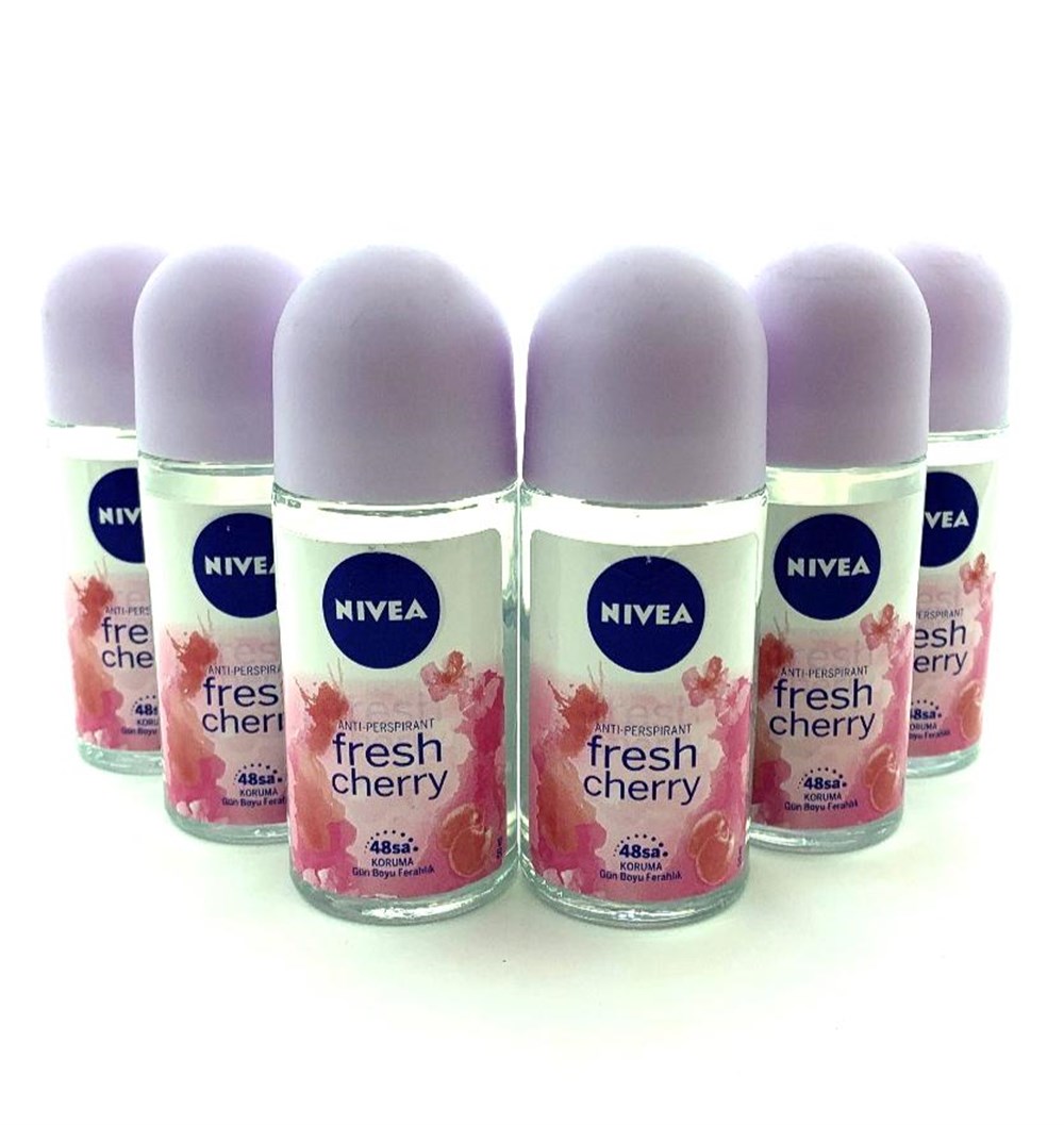 6 Adet Nivea Roll-On 50 Ml Cherry Kadın 