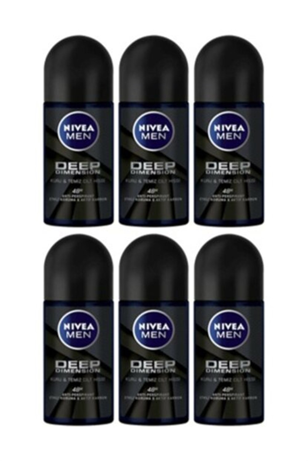6 Adet Nivea Roll-On 50 Ml Deep Dımensıon Erkek