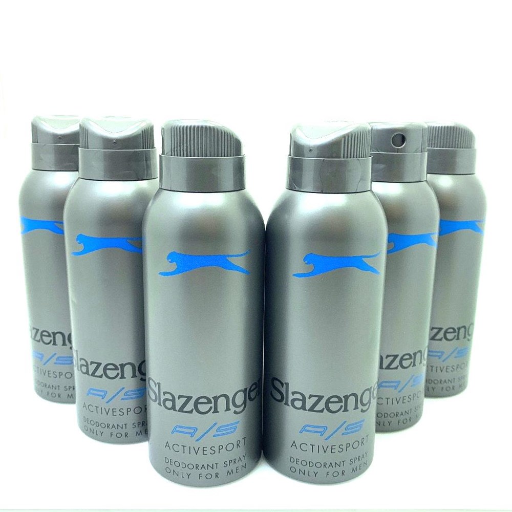 6 Adet Slazenger Active Sport Mavi Deodorant 150 Ml