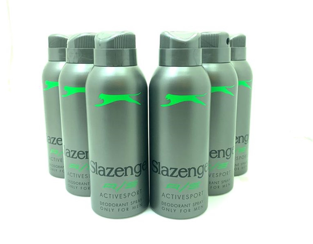 6 Adet Slazenger Active Sport Yeşil Deodorant 150 Ml