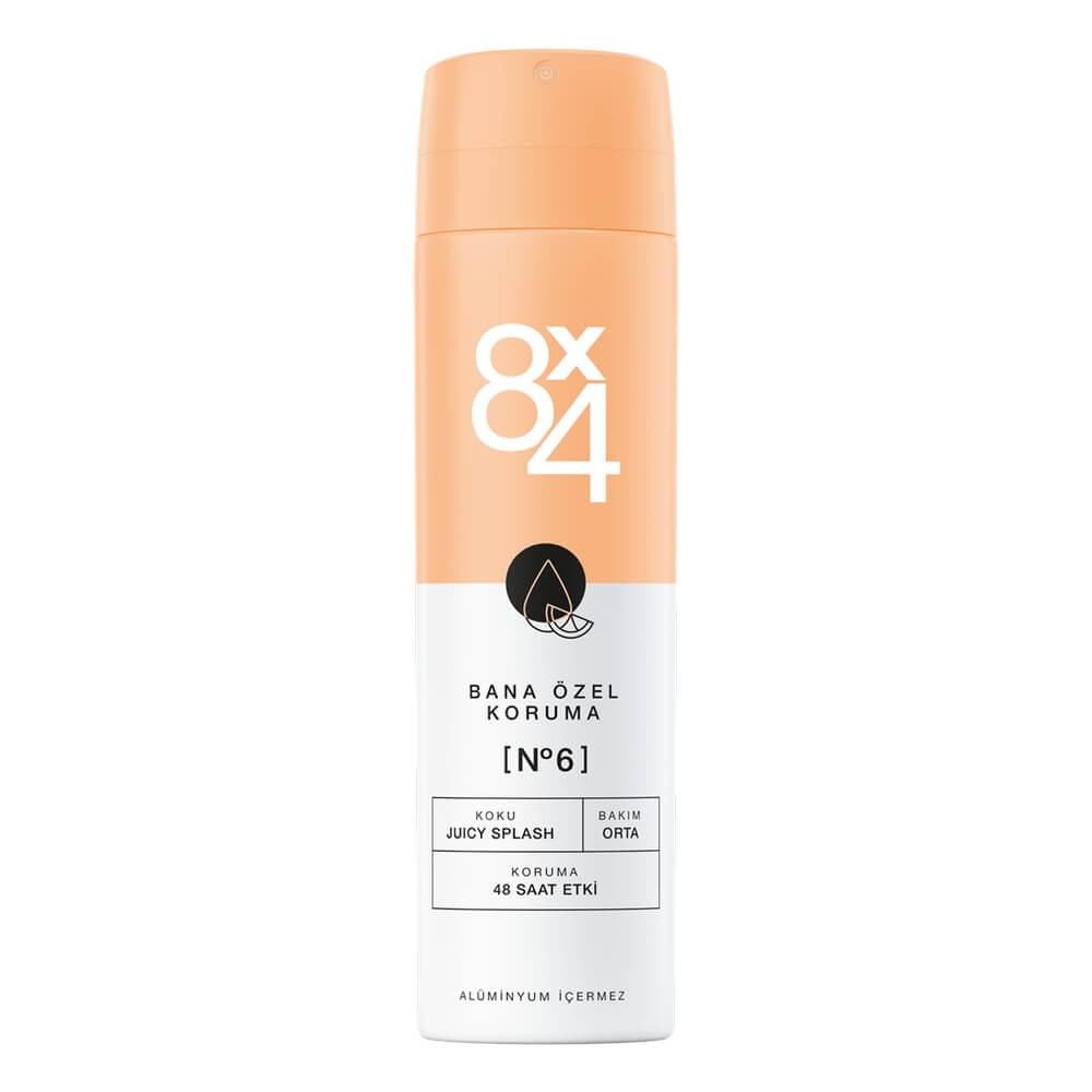 8x4 Bana Özel Koruma No:6 Juicy Splash Kadın Deodorant 150 Ml
