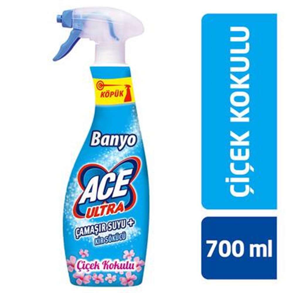 Ace Ultra Çamaşır Suyu Banyo Sprey Çiçek Kokulu 700 ml | Cossta Cosmetic  Station