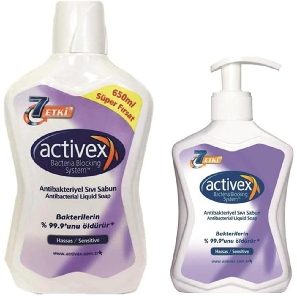 Actıvex Sıvı Sabun  Hassas 650+ 300 Ml  2 Li Paket