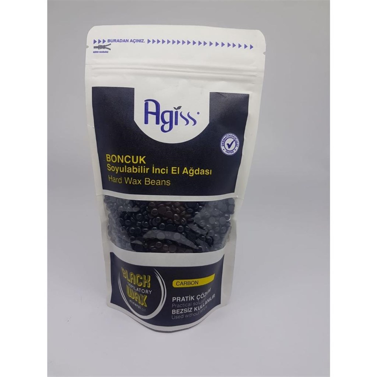 Agiss Boncuk Soyulabilen İnci El Ağdası Karbon