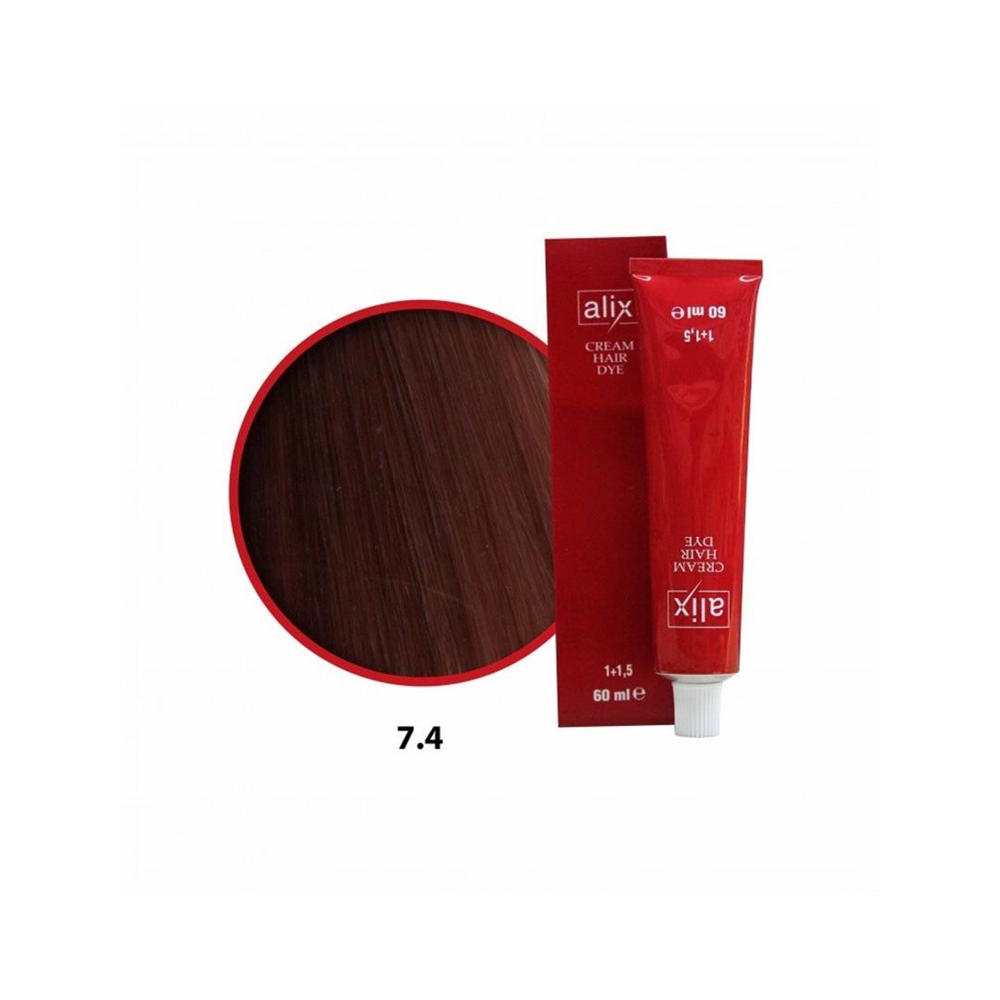 Alix Saç Boyası 60 Ml 7.4 Kumral Bakır