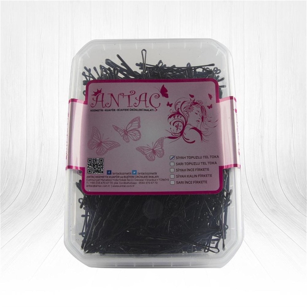 Antaç Siyah Topuzlu Tel Toka Pvc 500 Gr