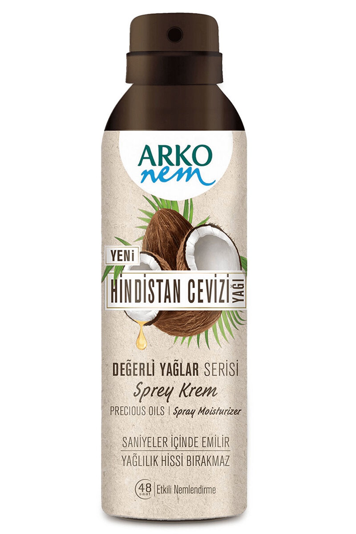 Arko Krem Sprey Hindistan Cevizi 150 Ml